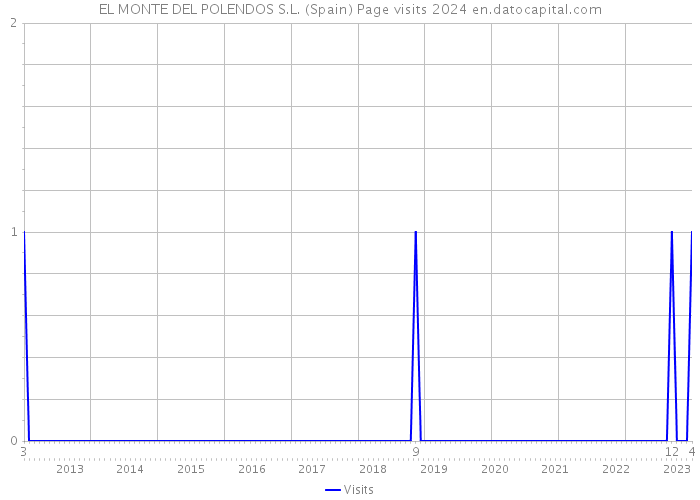 EL MONTE DEL POLENDOS S.L. (Spain) Page visits 2024 