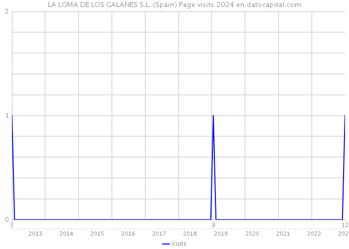 LA LOMA DE LOS GALANES S.L. (Spain) Page visits 2024 