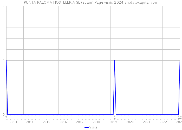 PUNTA PALOMA HOSTELERIA SL (Spain) Page visits 2024 