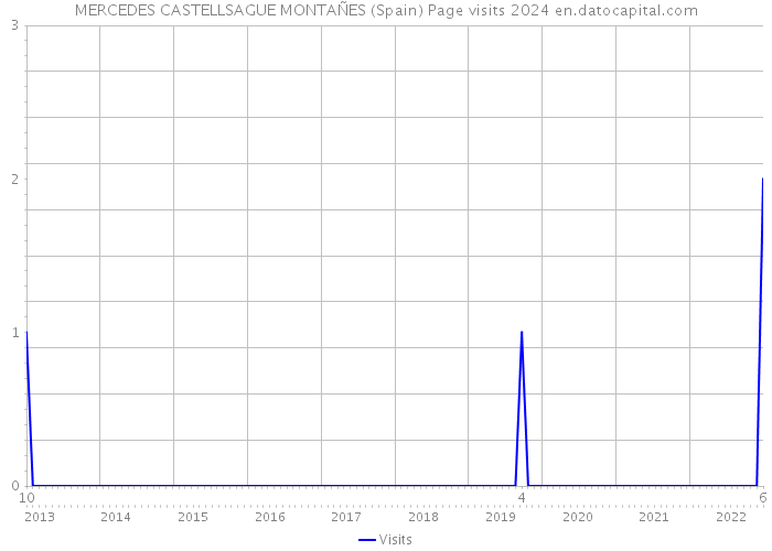 MERCEDES CASTELLSAGUE MONTAÑES (Spain) Page visits 2024 