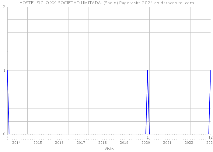 HOSTEL SIGLO XXI SOCIEDAD LIMITADA. (Spain) Page visits 2024 