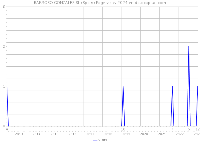 BARROSO GONZALEZ SL (Spain) Page visits 2024 