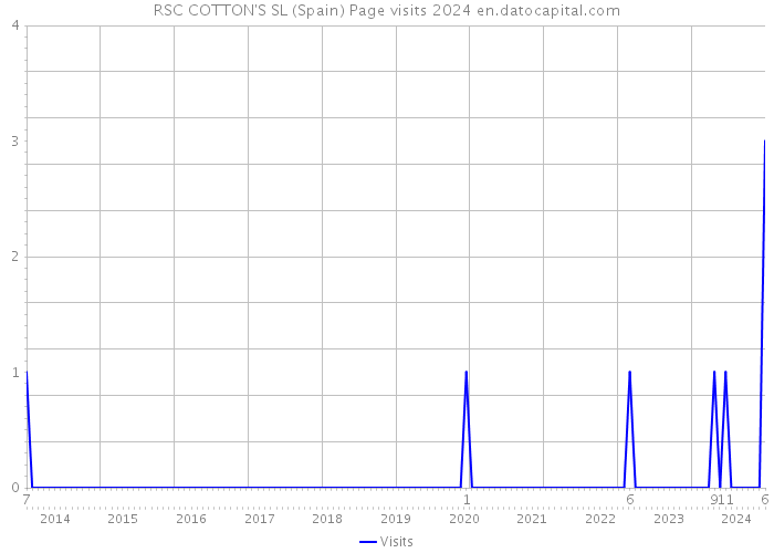 RSC COTTON'S SL (Spain) Page visits 2024 
