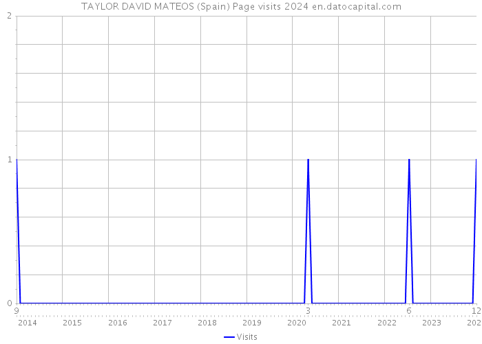 TAYLOR DAVID MATEOS (Spain) Page visits 2024 