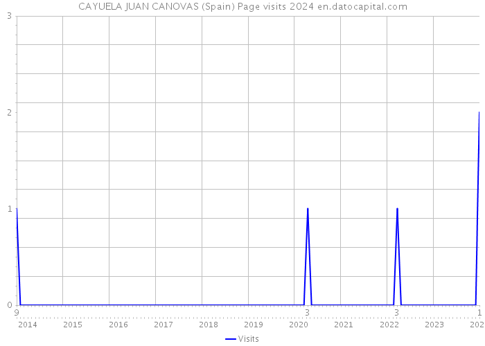 CAYUELA JUAN CANOVAS (Spain) Page visits 2024 