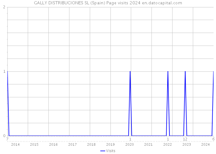 GALLY DISTRIBUCIONES SL (Spain) Page visits 2024 