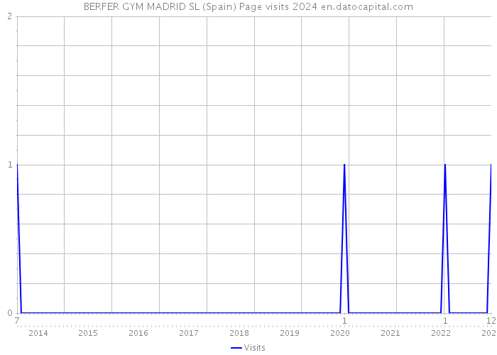 BERFER GYM MADRID SL (Spain) Page visits 2024 