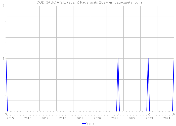 FOOD GALICIA S.L. (Spain) Page visits 2024 