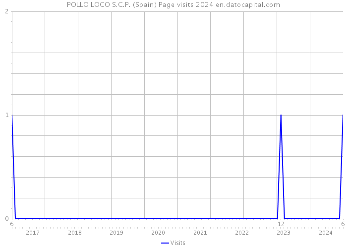 POLLO LOCO S.C.P. (Spain) Page visits 2024 