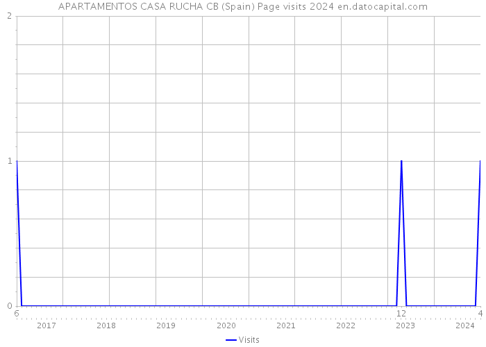 APARTAMENTOS CASA RUCHA CB (Spain) Page visits 2024 