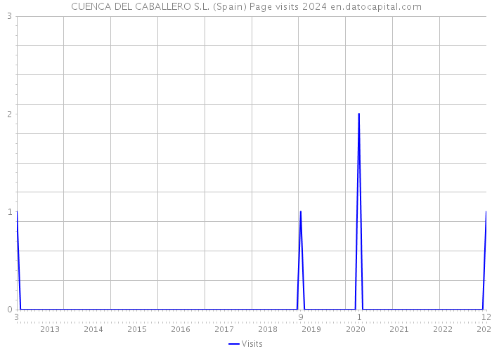 CUENCA DEL CABALLERO S.L. (Spain) Page visits 2024 