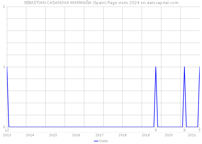SEBASTIAN CASANOVA MARMAÑA (Spain) Page visits 2024 