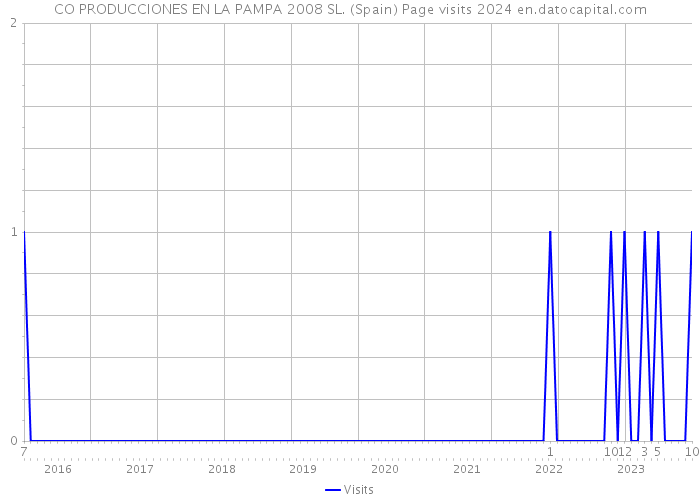 CO PRODUCCIONES EN LA PAMPA 2008 SL. (Spain) Page visits 2024 