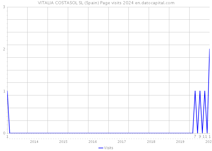 VITALIA COSTASOL SL (Spain) Page visits 2024 