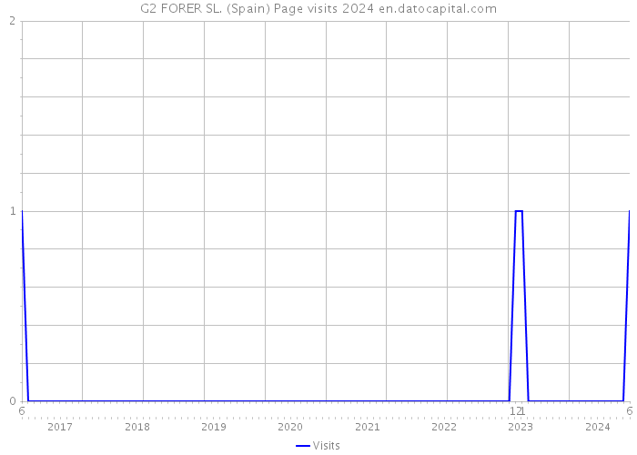 G2 FORER SL. (Spain) Page visits 2024 