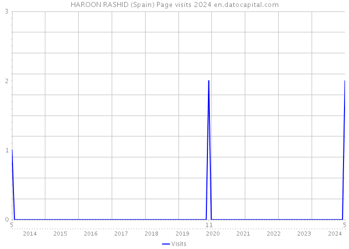 HAROON RASHID (Spain) Page visits 2024 