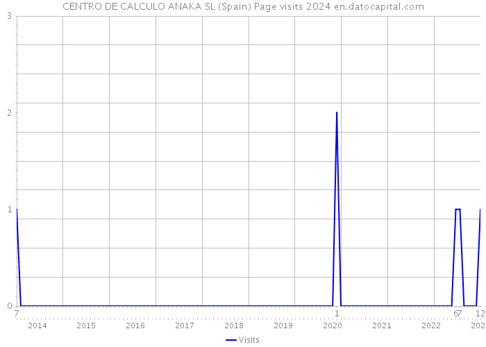 CENTRO DE CALCULO ANAKA SL (Spain) Page visits 2024 