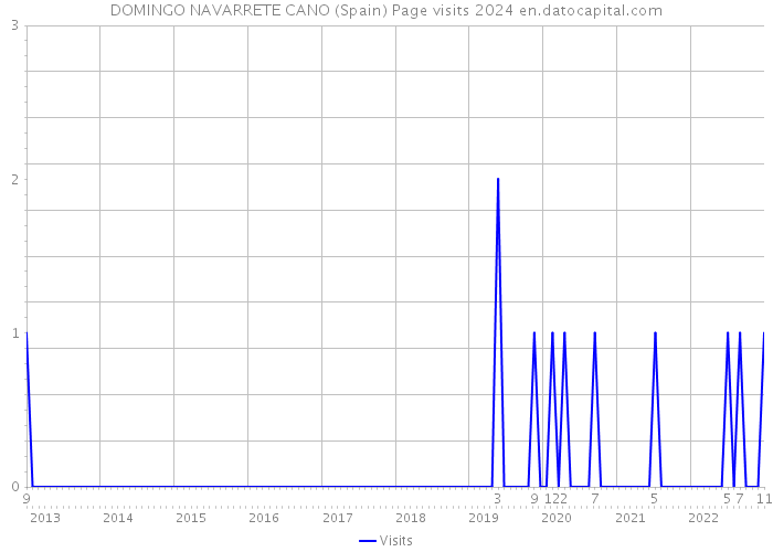 DOMINGO NAVARRETE CANO (Spain) Page visits 2024 