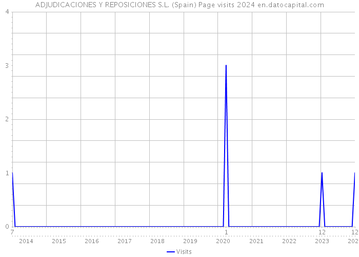 ADJUDICACIONES Y REPOSICIONES S.L. (Spain) Page visits 2024 