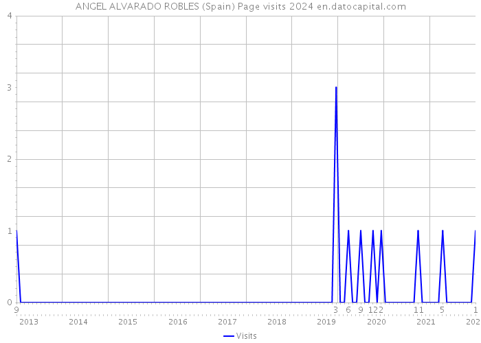ANGEL ALVARADO ROBLES (Spain) Page visits 2024 