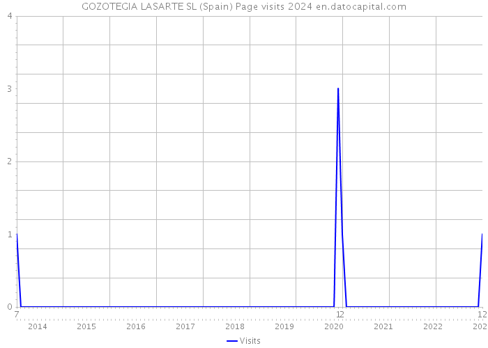 GOZOTEGIA LASARTE SL (Spain) Page visits 2024 