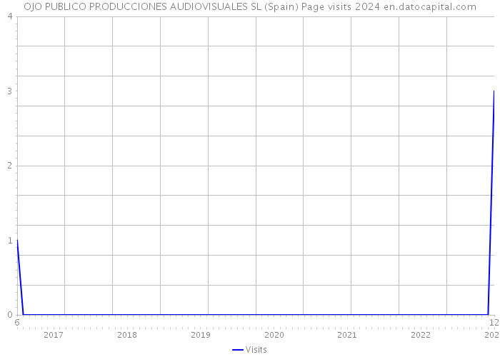 OJO PUBLICO PRODUCCIONES AUDIOVISUALES SL (Spain) Page visits 2024 