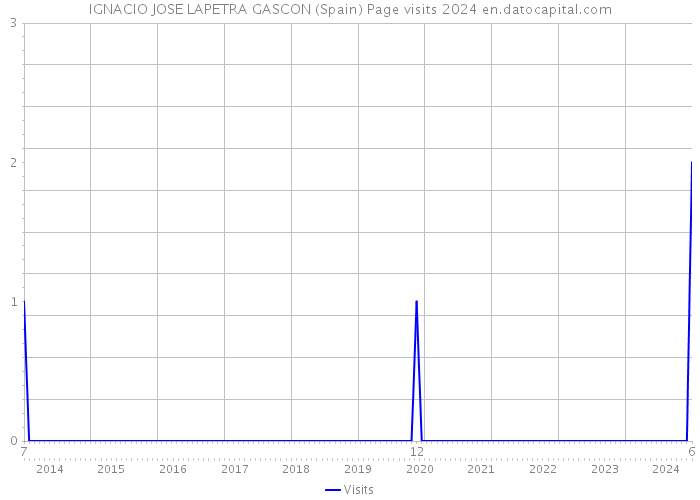 IGNACIO JOSE LAPETRA GASCON (Spain) Page visits 2024 