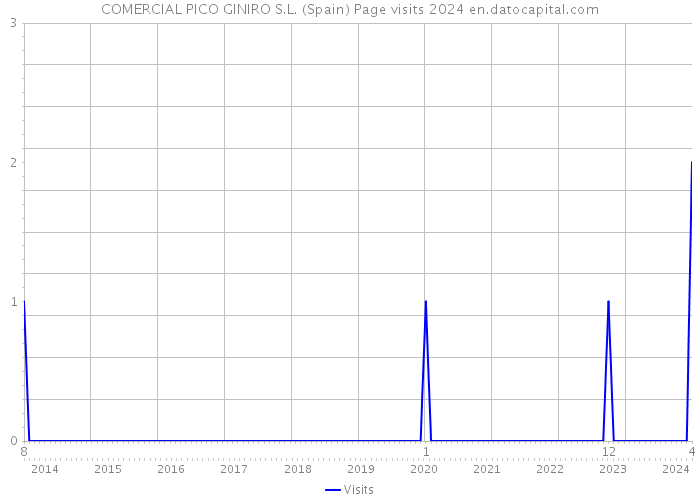 COMERCIAL PICO GINIRO S.L. (Spain) Page visits 2024 