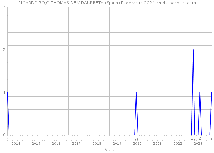 RICARDO ROJO THOMAS DE VIDAURRETA (Spain) Page visits 2024 