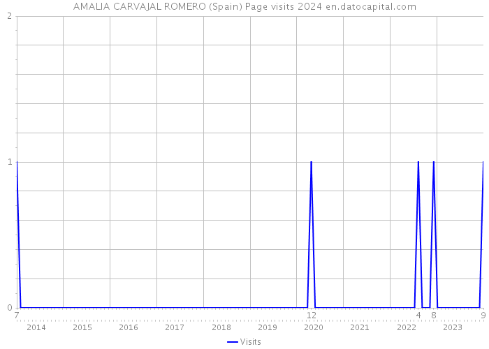 AMALIA CARVAJAL ROMERO (Spain) Page visits 2024 