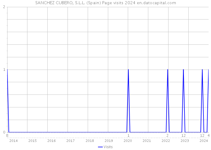SANCHEZ CUBERO, S.L.L. (Spain) Page visits 2024 