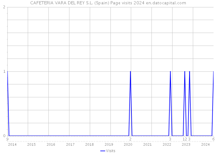 CAFETERIA VARA DEL REY S.L. (Spain) Page visits 2024 