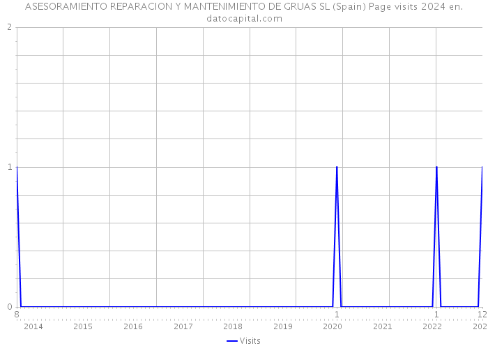 ASESORAMIENTO REPARACION Y MANTENIMIENTO DE GRUAS SL (Spain) Page visits 2024 