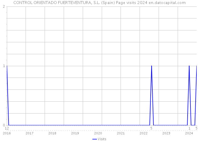 CONTROL ORIENTADO FUERTEVENTURA, S.L. (Spain) Page visits 2024 