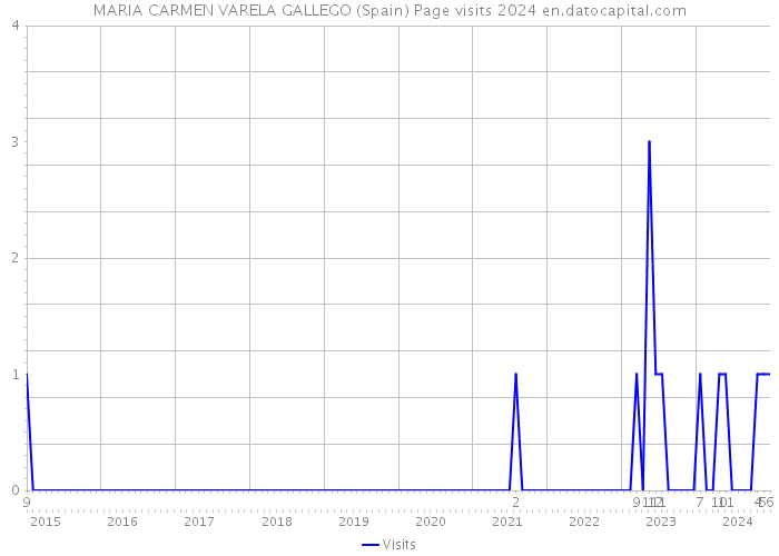MARIA CARMEN VARELA GALLEGO (Spain) Page visits 2024 