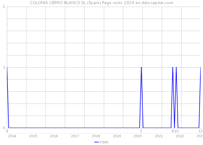 COLONIA CERRO BLANCO SL (Spain) Page visits 2024 