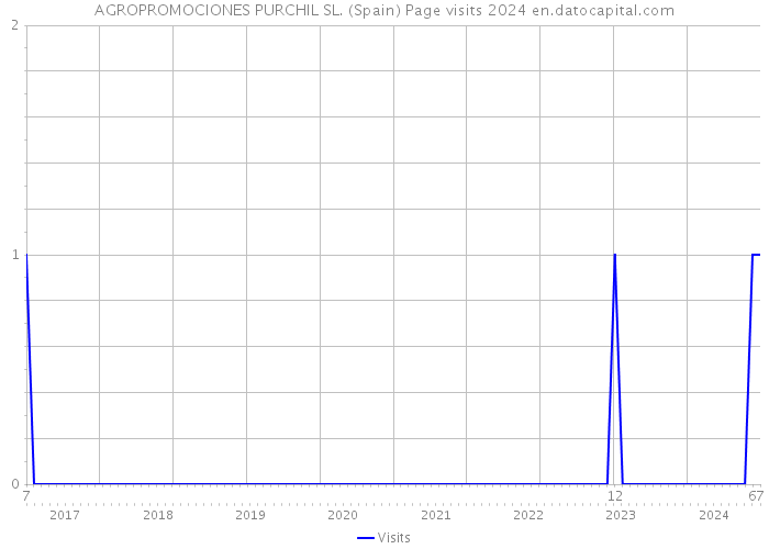 AGROPROMOCIONES PURCHIL SL. (Spain) Page visits 2024 