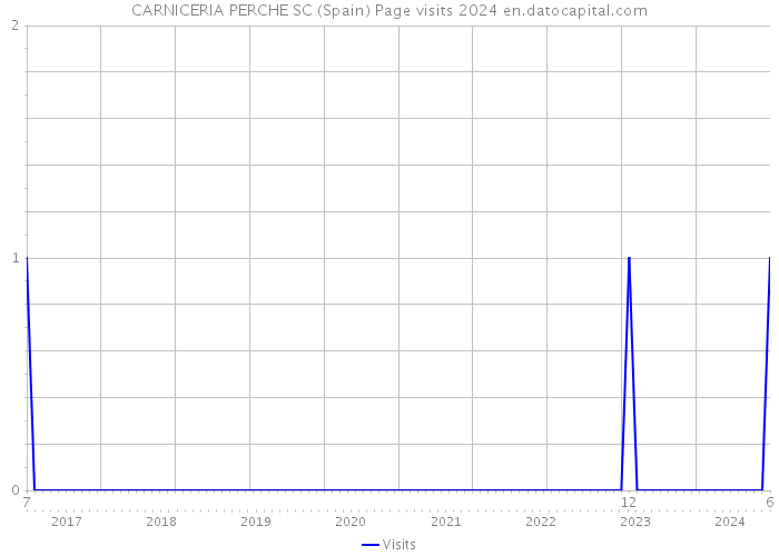 CARNICERIA PERCHE SC (Spain) Page visits 2024 