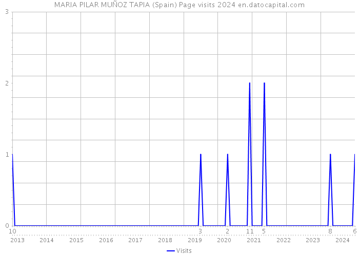 MARIA PILAR MUÑOZ TAPIA (Spain) Page visits 2024 