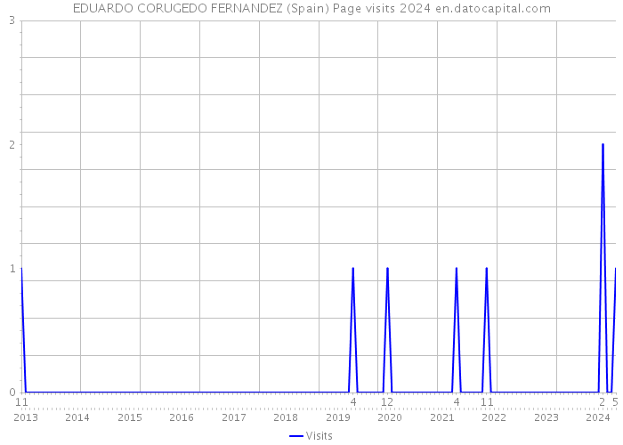 EDUARDO CORUGEDO FERNANDEZ (Spain) Page visits 2024 