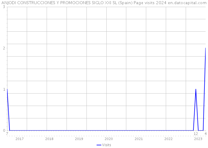 ANJODI CONSTRUCCIONES Y PROMOCIONES SIGLO XXI SL (Spain) Page visits 2024 