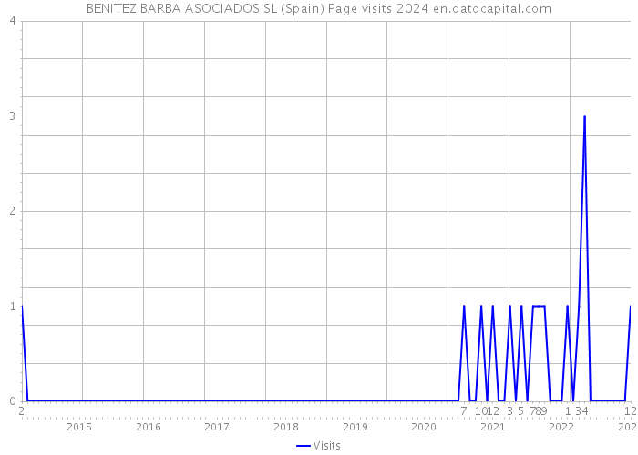 BENITEZ BARBA ASOCIADOS SL (Spain) Page visits 2024 