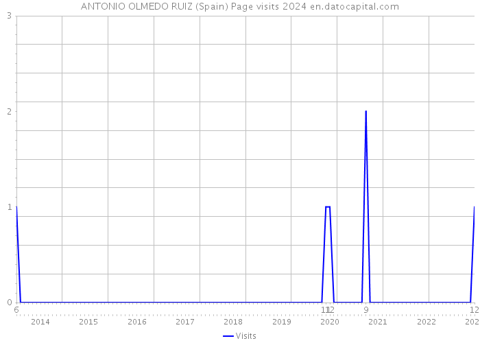 ANTONIO OLMEDO RUIZ (Spain) Page visits 2024 