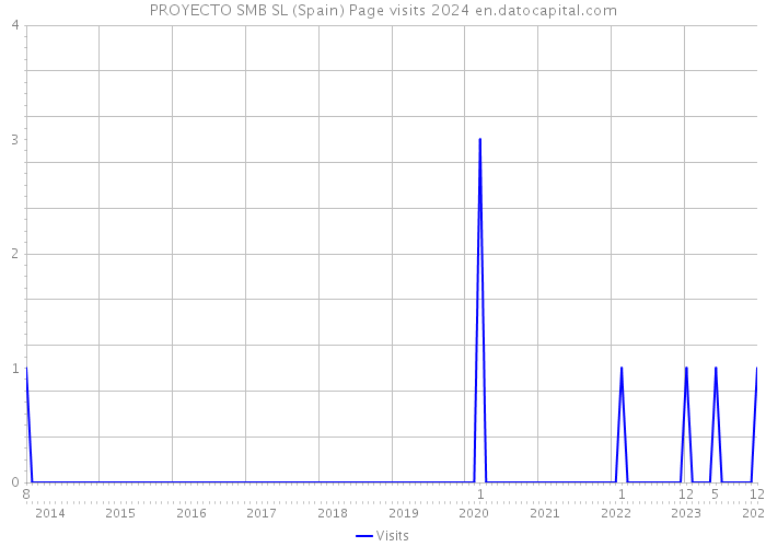 PROYECTO SMB SL (Spain) Page visits 2024 