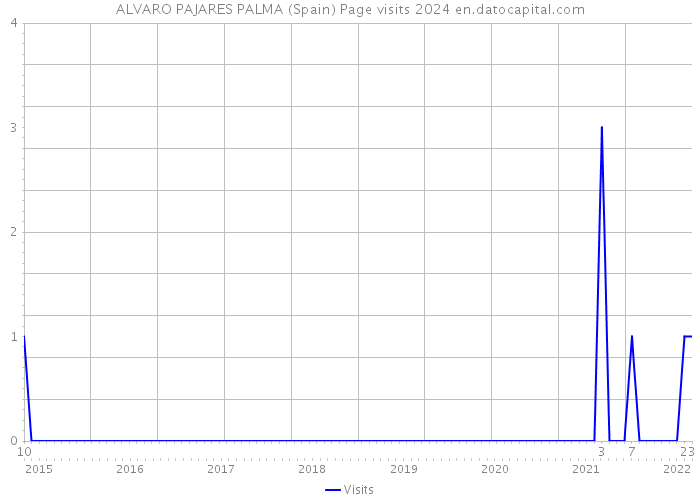 ALVARO PAJARES PALMA (Spain) Page visits 2024 
