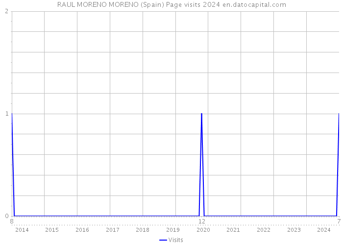 RAUL MORENO MORENO (Spain) Page visits 2024 