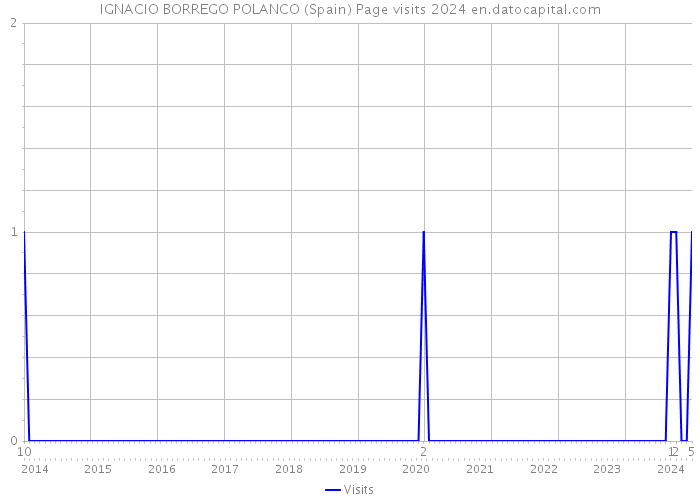 IGNACIO BORREGO POLANCO (Spain) Page visits 2024 