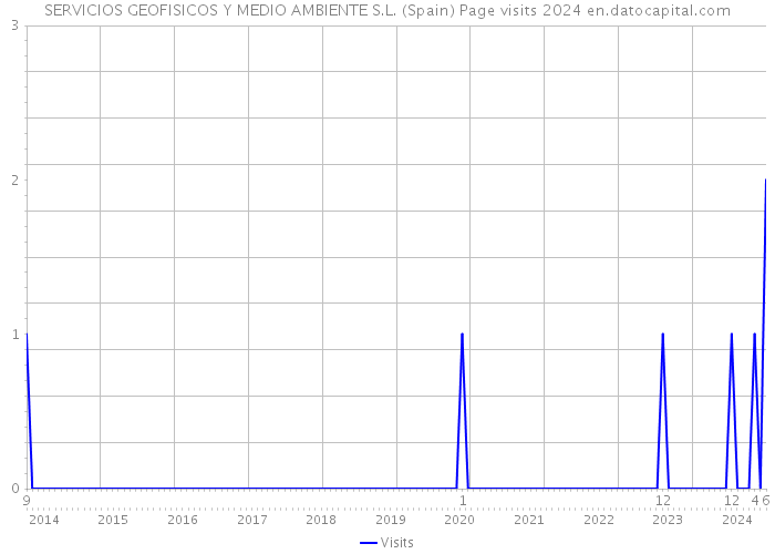 SERVICIOS GEOFISICOS Y MEDIO AMBIENTE S.L. (Spain) Page visits 2024 