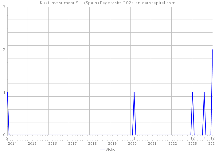 Kuki Investiment S.L. (Spain) Page visits 2024 