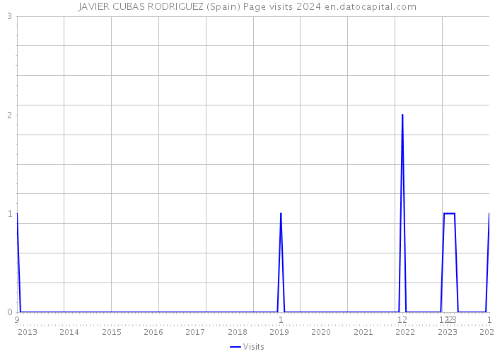 JAVIER CUBAS RODRIGUEZ (Spain) Page visits 2024 